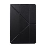 Honingraat TPU Bodemgeval horizontale vervorming Flip lederen case voor iPad mini 2019 met houder (zwart)
