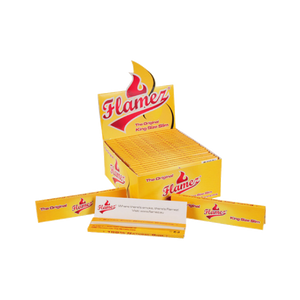 Flamez Flamez Yellow King Size Slim Box 50 stuks
