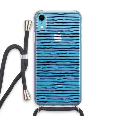 Verrassende lijnen: iPhone XR Transparant Hoesje met koord