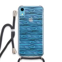 Verrassende lijnen: iPhone XR Transparant Hoesje met koord
