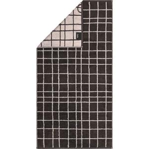 Cawö Cawo Atelier Allover print Handdoek 50/100 basalt