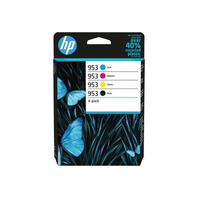 HP 953 - verpakking van 4 stuks - zwart, geel, cyaan, magenta - origineel - inktcartridge - voor Officejet Pro 7740, 7740 grootformaat,