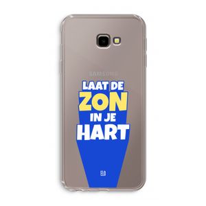 Laat de zon in je hart: Samsung Galaxy J4 Plus Transparant Hoesje
