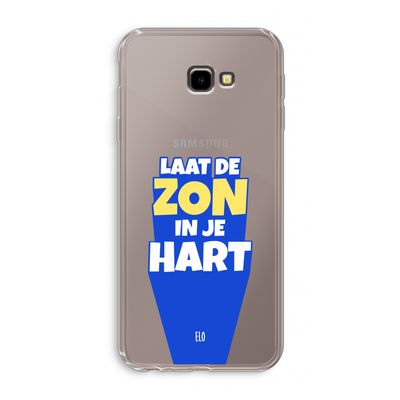 Laat de zon in je hart: Samsung Galaxy J4 Plus Transparant Hoesje