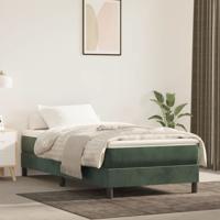Bedframe zonder matras 90x190 cm fluweel donkergroen