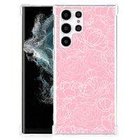 Samsung Galaxy S22 Ultra Case White Flowers - thumbnail