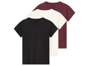esmara 3 Kinder T-shirts (Zwart/rood/wit, 158/164)