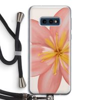 Pink Ellila Flower: Samsung Galaxy S10e Transparant Hoesje met koord