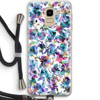 Hibiscus Flowers: Samsung Galaxy J6 (2018) Transparant Hoesje met koord