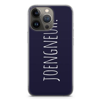 Joengneuh!: iPhone 13 Pro Transparant Hoesje
