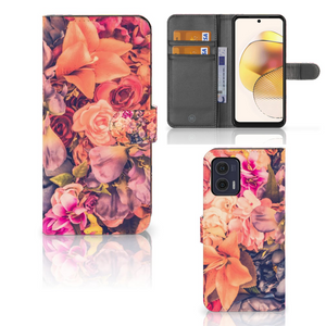 Motorola Moto G73 Hoesje Bosje Bloemen