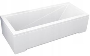 Plazan Modern badpaneel 140x52cm wit glans