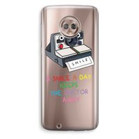 Smile: Motorola Moto G6 Transparant Hoesje Smile: Motorola Moto G6 Transparant Hoesje
