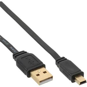 InLine 31810F USB-kabel 1 m USB 2.0 USB A Mini-USB B Zwart