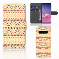 Samsung Galaxy S10 Telefoon Hoesje Aztec Yellow - thumbnail