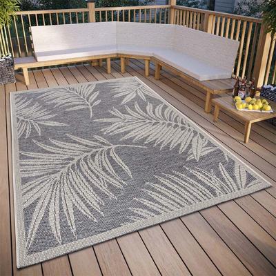 Buitenkleed Paru - Grijs/Beige maat: 120x63cm - materiaal: Polypropyleen - Dekbed-Discounter.nl