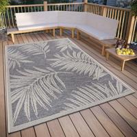 Buitenkleed Paru - Grijs/Beige maat: 120x63cm - materiaal: Polypropyleen - Dekbed-Discounter.nl