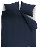 Ambiante Dekbedovertrek Uni Cotton Dark Blue-Lits-jumeaux (240 x 200/220 cm)