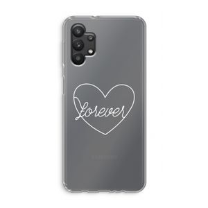 Forever heart pastel: Samsung Galaxy A32 5G Transparant Hoesje