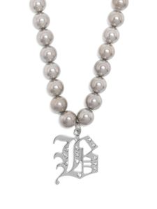 Blumarine collier à logo - Argent