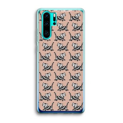 Zwarte poes: Huawei P30 Pro Transparant Hoesje