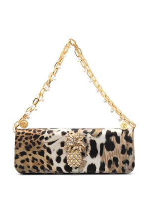 Roberto Cavalli sac cabas Pochette à imprimé léopard - Tons neutres