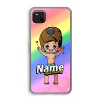 Chibi Maker man: Google Pixel 4a Transparant Hoesje