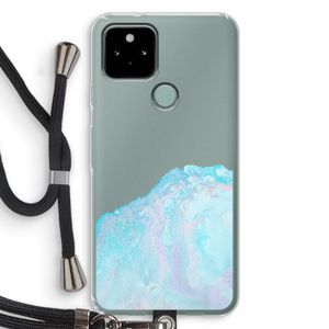 Fantasie pastel: Pixel 5 Transparant Hoesje met koord