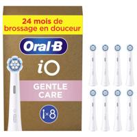 Oral-B Braun Oral-B iO Sanfte Reinigung Ersatzb Opzetborstel voor elektrische tandenborstel, Reserve borstels 8 stuk(s) Wit
