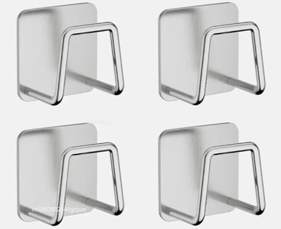 StickDry RVS Sponshouder - Zelfklevende Organizer voor Goothoek & Keukenaccessoires