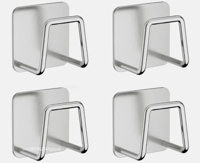 StickDry RVS Sponshouder - Zelfklevende Organizer voor Goothoek & Keukenaccessoires StickDry RVS Sponshouder - Zelfklevende Organizer voor Goothoek & Keukenaccessoires