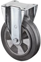 BS Rollen bokwiel voor zware lasten | wiel-d. 100 mm draagvermogen 150 kg | rubber | 138 mm 110 mm | 1 stuk - n110.b80.101 n110.b80.101