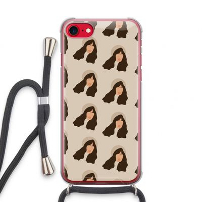 Bonjour mon amour: iPhone SE 2020 Transparant Hoesje met koord