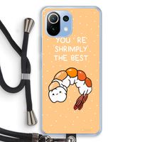 You're Shrimply The Best: Xiaomi Mi 11 Lite Transparant Hoesje met koord