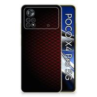 Xiaomi Poco X4 Pro 5G | TPU bumper | Geruit Rood