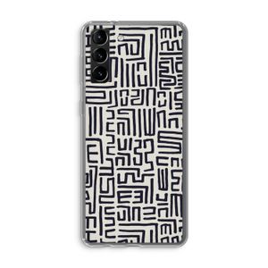 Moroccan Print: Samsung Galaxy S21 Plus Transparant Hoesje