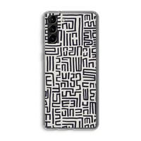 Moroccan Print: Samsung Galaxy S21 Plus Transparant Hoesje