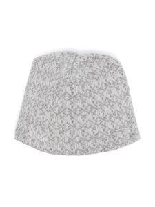 Le Bebé Enfant bonnet chiné en intarsia - Gris