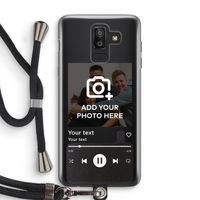 Music Player: Samsung Galaxy J8 (2018) Transparant Hoesje met koord