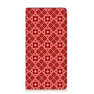 Samsung Galaxy A51 Hoesje met Magneet Batik Rood