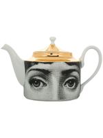 Fornasetti théière imprimée - Blanc