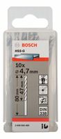 Bosch Accessoires Metaalboren HSS-G, Standard 4,7 x 47 x 80 mm 10st - 2608585489