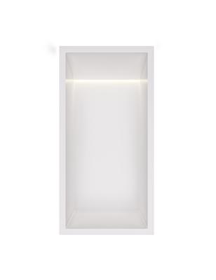 Hotbath &MORE Inbouwnis 30x15x10cm met LED IP44 Mat Wit