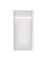 Hotbath &MORE Inbouwnis 30x15x10cm met LED IP44 Mat Wit
