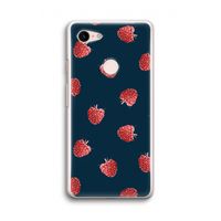 Framboosjes: Google Pixel 3 Transparant Hoesje