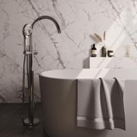 Brauer Chrome Edition Vrijstaande Vrijstaand Badmengkraan - met 3 Standen Handdouche - Doucheslang - Chroom