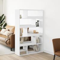 Boekenkast 100x33x156,5 cm bewerkt hout wit