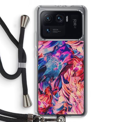 Pink Orchard: Xiaomi Mi 11 Ultra Transparant Hoesje met koord