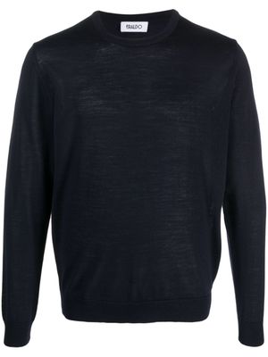 ERALDO pull en laine mérinos - Bleu