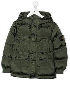 Stone Island Junior doudoune à logo Compass - Vert